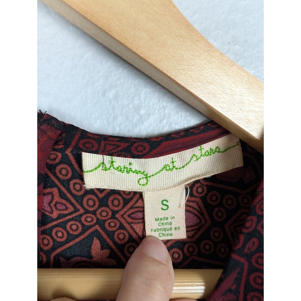 Anthropologie Staring at Stars Print Tank‎ Dress Small Boho - Picture 3 of 7
